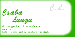 csaba lungu business card